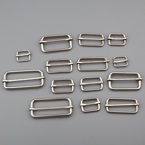 Boucles en métal nickelées réglables pour sacs, vêtements, accessoires de quincaillerie, durables - Product Image 1
