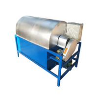Machine de torréfaction/friteuse à tambour économique pour noix, cacahuètes, graines de soja, maïs, blé, poivre, avec engrenages et moteur - Usage industriel et commercial