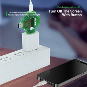 Relife XA1 Ampèremètre portable Testeur <span class=keywords><strong>de</strong></span> courant <span class=keywords><strong>de</strong></span> tension 2-en-1 USB Type-C PD Voltmètre numérique pour réparation <span class=keywords><strong>de</strong></span> téléphone portable Type-A Type-C - Product Image 5