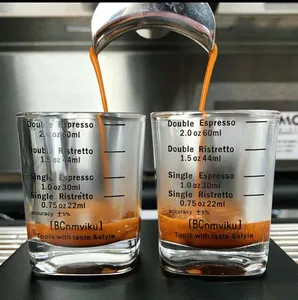 Verres à mesurer pour expresso, 1 paire de 2 oz, verres à vin, Mini tasses à boire, modèle BCnmviku