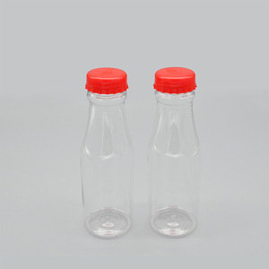 Botella Transparente para Mascotas de 300 ml con Tapa Reutilizable para Bebidas, Vino, Viajes - Product Image 1