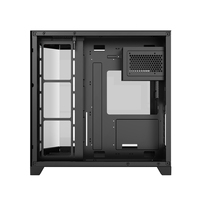 AntarcChill Fish Tank Plus Tam Görüşlü ATX Mid Tower Kasa Oyun Bilgisayarı Montajı Altın Bilgisayar Kasası Turuncu PC Kasası Masaüstü Kabin