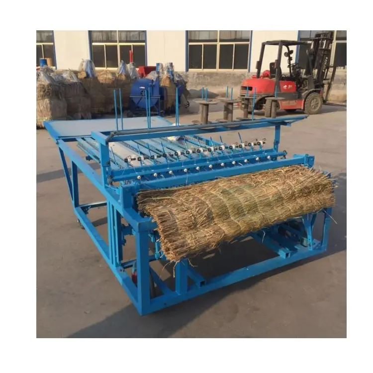 Çin sıcak satış palmiye yaprakları mat yapma makinesi