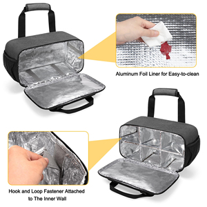 Sac de rangement pour peinture acrylique pour jusqu'à 54 flacons (<span class=keywords><strong>2</strong></span> oz), étui de rangement pour fournitures artistiques avec sangle de transport - Product Image 5