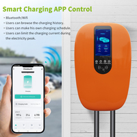 Station de recharge pour véhicules électriques compatible solaire 16-32A APP RFID OCPP Type1/2 GB/T Chargeur domestique et commercial