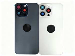 Remplacement complet du boîtier du cadre de couverture arrière du télé<span class=keywords><strong>phone</strong></span> portable pour 15PROMAX verre violet avec petites pièces - Product Image 2