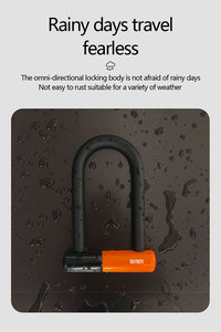 Serrure de vélo de haute sécurité <span class=keywords><strong>U</strong></span> Lock <span class=keywords><strong>antivol</strong></span> vélo de montagne <span class=keywords><strong>U</strong></span> Lock avec câble - Product Image 2