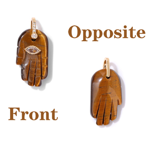 18x32mm Fatima Hamsa Main Oeil du Diable Pendentif Lapis Lazuli Améthystes Rose Quart Charme <span class=keywords><strong>Pierre</strong></span> <span class=keywords><strong>Naturelle</strong></span> pour la Fabrication de Collier Bracelet - Product Image 3