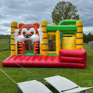 Commercial Grade Kids Outdoor Party <strong>Jumper</strong> Bounce House and Slide Chateau Gonflable Inflatable <strong>tiger</strong> Bouncy Castle - Product Image 1