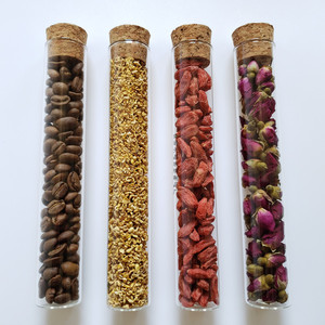 Tubes à essai en verre Tianjing 15x45mm 18x100mm 20x120mm 30x120mm à fond plat en borosilicate de haute qualité avec bouchons en liège pour usage en laboratoire - Product Image 5
