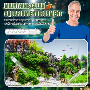 Piège à planaires à 5 trous pour aquarium, 200 ml, en verre transparent, pour crevettes naines et crevettes rouges - Product Image 5