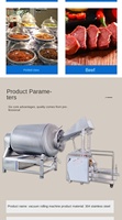 Machine à marinade et conditionnement de filets de poulet en acier inoxydable, personnalisable, pour la préparation des poitrines de poulet et la marinade aromatisée
