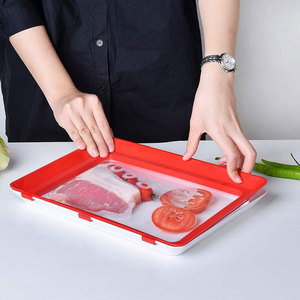Bulaşık makinesi dondurucu plastik gıda depolama şal kapları kullanımlık streç kapak istifleme gıda taze saklama koruma tepsileri - Product Image 2