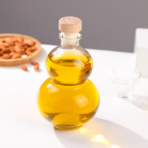 380ml 500ml cinese stile Vintage a forma di zucca bottiglie di liquore di vetro chiaro Gourd spiriti bottiglia di vetro con sughero di legno - Product Image 3