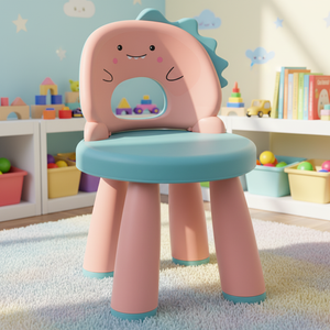Chaise enfant moderne écologique en plastique détachable avec dossier solide – Mobilier scolaire et de maternelle peu encombrant pour bébés et enfants - Product Image 1