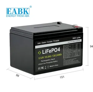 <span class=keywords><strong>Mini</strong></span> <span class=keywords><strong>12V</strong></span> 10ah Batería Recargable - Product Image 3