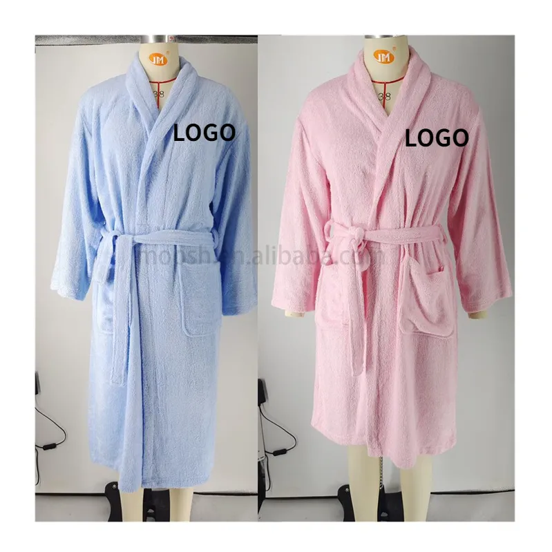 Áo Choàng Tắm Terry Mới 2022 Tùy Chỉnh Áo Choàng Tắm Spa Bằng Tre Áo Choàng Tắm Khăn Choàng Kimono Sang Trọng Có Túi Cho Nam Nữ Unisex