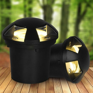 1/2/4 vista laterale della lampada sotterranea quattro raggi luce del ponte incassato luce paesaggistica ciotola taglio motivo luci angolo laterale - Product Image 5