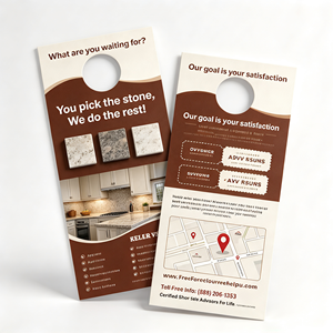 Impression personnalisée de porte-documents pour la publicité immobilière, le marketing des agents, les flyers sur les ventes aux enchères et les ventes éphémères, et la publicité de quartier - Product Image 1