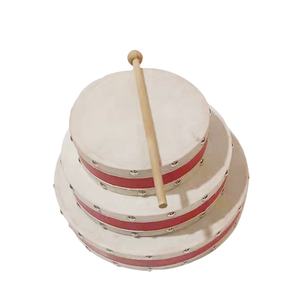 Lados dobles populares con piel de oveja, instrumentos musicales de percusión, tambores indios de <span class=keywords><strong>samba</strong></span> de <span class=keywords><strong>Brasil</strong></span> - Product Image 2