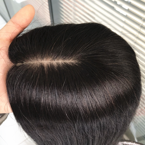Toppers 100% cheveux humains, meilleure qualité, topper pour femmes, base en soie, toutes tailles, couleur noire naturelle, cheveux Remy - Product Image 3