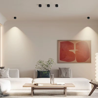Spot LED COB à angle réglable, super lumineux, 5W 7W 9W 12W 15W, petit plafonnier à montage en surface, éclairage intérieur