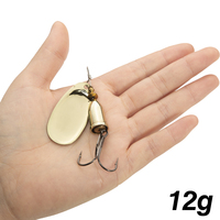 Bass-Angelköder Spinner 3g/4g/5g/7g/11g/12g Rotierender Metallköder Spinner Löffelköder Vib-Köder Metall-Vibrationsköder