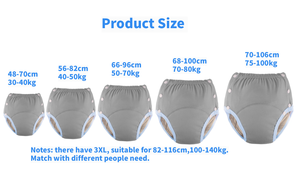 綿布おむつ大人用おむつおむつ大人用洗える高齢者失禁産後再利用可能おむつパンツ - Product Image 2