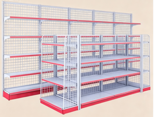 Estantería Metálica Moderna de Doble Cara para Supermercado, Resistente, con 5 Niveles, para Exhibición de Productos en Tiendas de Conveniencia y Comercios - Product Image 4