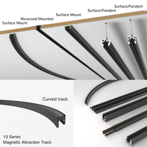 <span class=keywords><strong>Rail</strong></span> lumineux magnétique de haute qualité, éclairage modulaire, projecteur sur <span class=keywords><strong>rail</strong></span> intelligent à intensité variable, facile à installer, <span class=keywords><strong>rail</strong></span> lumineux magnétique flexible - Product Image 5