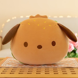 Peluche Chien Hamburger avec Rembourrage en Coton PP, Coussin Mignon en Forme de Chiot, Idéal comme Repose-Dos de <span class=keywords><strong>Lit</strong></span>, Cadeau d'Anniversaire pour Adolescents et Adultes - Product Image 6