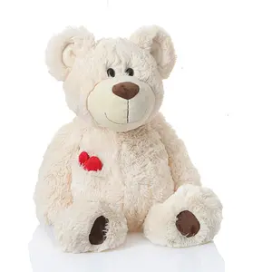 2024 Super cute love heart teddy bear dolls stuffed animal bear plush pillows girl birthday promotional gifts