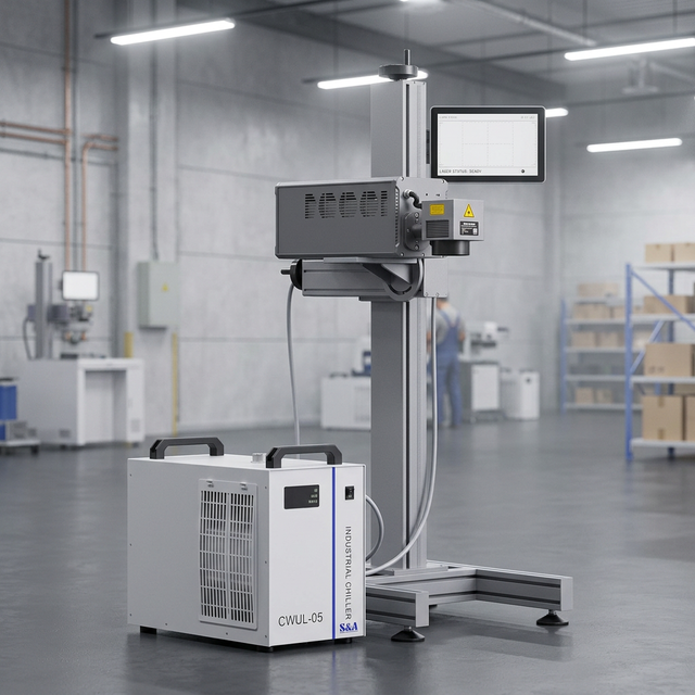 CO2 Laser Printer Automatic Easy-to-Operate Online Marking Printing Machine for Food Packaging and Corrugated Box Printing