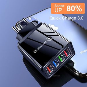 18w Schnell ladegerät 4 USB-Telefon ladung 3A Wand ladegerät Universal Travel Adapter Us/<span class=keywords><strong>UKL</strong></span>/EU-Ladegerät für Mobiltelefone - Product Image 3