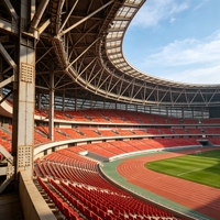 Edificio de Acero Prefabricado Ecológico para Estadios, Gimnasio Deportivo Modular, Cancha de Bádminton y Tenis con Recubrimiento Epóxico de Alta Calidad