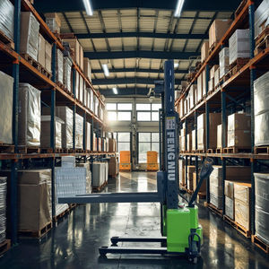 स्व-लिफ्ट स्टेकर 1200 किलोग्राम 1000 किलोग्राम स्व-लोडिंग पैलेट स्टेकर पैलेट लिफ्ट पोर्टेबल फोर्कलिफ्ट होचुभावेगन - Product Image 1