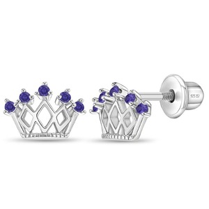 Joyería fina personalizada, pendientes de Zirconia australiana <span class=keywords><strong>para</strong></span> niños y bebés pequeños, pendientes de <span class=keywords><strong>plata</strong></span> de ley 925 <span class=keywords><strong>para</strong></span> bebés - Product Image 1
