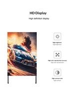 Écran d'affichage LED mobile et pliable P1.86 P2.5 pour intérieur/extérieur, support de sol pour affichage publicitaire