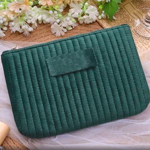 Velvet <b>Makeup</b> Toiletry Storage <b>Case</b> Travel Cosmetic Organizer Bag Bridesmaid Gift Wedding Favors - Product Image 5
