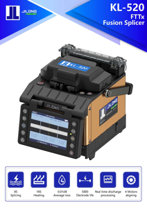 Épisseuse de Fibre Optique KL 520 à Quatre Moteurs, Mini Machine d'Épissage Automatique, Soudure Simplifiée, Épisseuse FTTH - Product Image 3