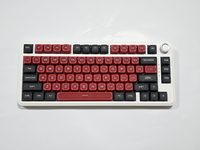Clavier de jeu mécanique sans fil 75% avec bouton métallique RGB 82 touches Clavier de jeu de bureau Interrupteur rose pour ordinateur portable Windows PC