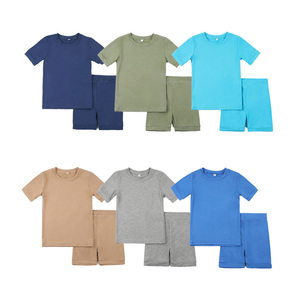 <span class=keywords><strong>Pigiama</strong></span> personalizzato <span class=keywords><strong>pigiama</strong></span> in tinta unita <span class=keywords><strong>pigiama</strong></span> estivo per bambini pigiami modali in <span class=keywords><strong>cotone</strong></span> per ragazzi <span class=keywords><strong>pigiama</strong></span> semplice per bambini - Product Image 1