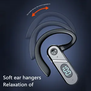 Newest V28 Bone Conduction Headphones BT5.2 Wireless Single Earphone 130mAh Rechargeable Headset IPX5 Waterproof Earbuds