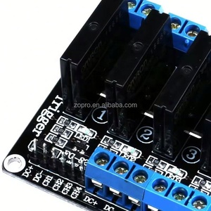 โมดูลโซลิดสเตตรีเลย์ 4 ช่องสัญญาณ Zopro พร้อมฟิวส์ 250V2A ทริกเกอร์ระดับต่ำ 5V แบบติดตั้ง SMD - Product Image 5