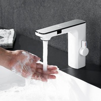 Robinet économiseur d'eau automatique Robinet à capteur intelligent Robinet automatique à affichage numérique LED Robinet numérique pour salle de bain