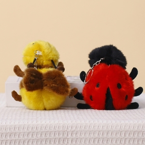 Llavero <span class=keywords><strong>de</strong></span> Peluche <span class=keywords><strong>de</strong></span> la Serie <span class=keywords><strong>de</strong></span> Insectos <span class=keywords><strong>de</strong></span> Dibujos Animados al por Mayor, Muñeco Colgante Personalizado, Mascota Suave, Abeja, Oruga, Mariquita, Polilla, Juguete para Regalo - Product Image 3