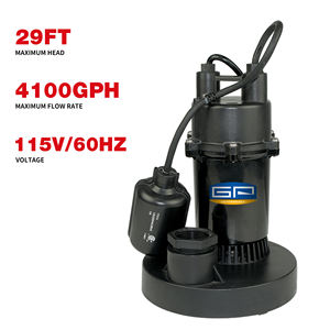 جودة عالية 1/4HP المصبوب المنزل التلقائي تعويم التبديل مضخة المياه القذرة الغاطسة للقبو - Product Image 2