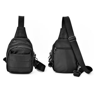 사용자 정의 하이 퀄리티 USB 충전 포트 스포츠 도난 방지 나일론 어깨 가슴 가방 작은 크로스 바디 전술 방수 슬링 백 - Product Image 2