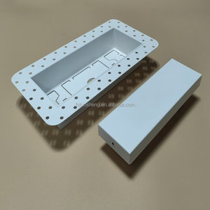 Modern Design 4x10 Flush <strong>Wall</strong> Ceiling Register <strong>Vent</strong> Square White Metal Exhaust Drywall Mount <strong>Vent</strong> for HVAC Ventilation Floor - Product Image 6