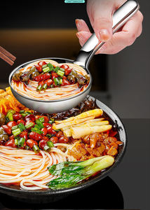 Cuillère ronde en acier inoxydable 304 Syh235, épaissie, à manche court, pour la cuisine domestique et les restaurants (vente en gros) - Product Image 2